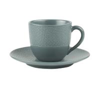 Table Passion - Tasse à café et sous-tasse Vésuvio bleu 12 cl (lot de 6)