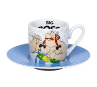 Tasse à café expresso et soucoupe Könitz Astérix (Obélix Big Boss)
