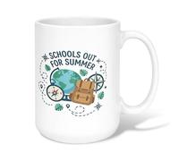 Tasse à café Globe en céramique, boussole d'été, sac à dos, tasse à thé fantaisie verte avec poignée, idéale pour les amis, la famille, les collègues, les enseignants, les couples, les employés 425,2