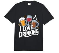 Tasse à café « I Love Drinking Beer Wine » Comfort Colors Adult Heavyweight T-Shirt