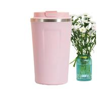 Tasse à café isotherme réutilisable avec bouteille d'eau potable | Avec couvercle, réutilisable, portable, anti-fuite, en acier inoxydable, sans BPA, boissons chaudes et froides, eau, thé