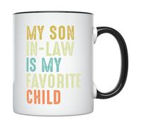 Tasse A Cafe Mon gendre est ma jeune mère préférée Tasse Fin D’AnnéE 2 | pièces Durable Tazza Colazione Léger Tazza per Tè o Caffè Famille CollèGue