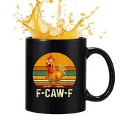 Tasse à café pour amateurs de poulets Tasse en céramique de 350 ml pour | Pour café du matin pour maison, bureau, école, université, chambre, salon, salle à manger, salle de classe