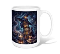 Tasse à café sorcière en céramique, chaudron mystique, chat, Halloween, tasse à chocolat chaud avec poignée, idéale pour les amis, la famille, les collègues, les enseignants, les couples, les employés