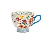 Tasse à café Tasse À Café, Tasse De Céramique Européenne Rétro Petit Déjeuner Coupe Céréale Couple Couple Couple Grande Capacité Tasse À Thé Coupe Casse À Café Jolies Coupes Peintes De Fleurs Tasses (
