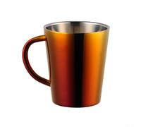 Tasse à café thermique à emporter - 300 ml - Gobelet isotherme en acier inoxydable - Garde au chaud et au froid - Pour le camping - Rouge