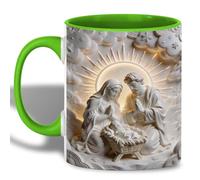 Tasse À Céramique Sainte Nativité Marie Joseph Jésus Tasse en céramique | Maman Tasse Antidérapant Tasses À Thé pour Anniversaire Bureau Collègue