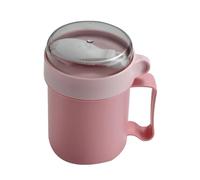 Tasse à céréales, bol de 500 ml avec cuillère, gobelet pliable pour déjeuner, boîte étanche, rangement facile à transporter, accessoire de préparation des repas, récipient à soupe pour bureau, maison