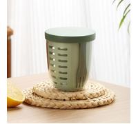 Tasse à collation aux fruits et légumes de 600 ml, avec couvercle et fourchette, boîte à salade hermétique et anti-fuite (vert)
