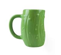 Tasse à cornichon géant - Grande tasse à café fantaisie en céramique de 650 ml, tasse amusante pour thé et café, cadeau de cuisine