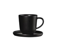 Tasse à espresso avec soucoupe Asa Selection Coppa Kuro, 80 ml
