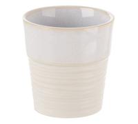 Tasse à espresso en grès - ORION - 80 ml - 6x6 cm - Beige - Compatible lave-vaisselle - Compatible micro-ondes