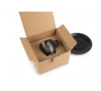 Tasse à espresso Zicaffè Black of Italy, coffret cadeau noir