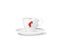 Tasse à expresso en porcelaine blanche Julius Meinl avec soucoupe, 55 ml
