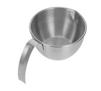 Tasse à Mesurer avec Poignée Graduée en Acier Inoxydable 200ml | Versement D’une Main, Anti-dérapant et Résistant aux Brûlures, pour Pâte, Boissons, Sauces, Pâtisserie Familiale