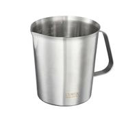 Tasse à mesurer, en acier inoxydable (1000 ml, 4 CUP), pichet à mousse robuste, pichet à lait avec marquage avec poignée pour machines à expresso, latte art