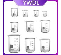 Tasse à mesurer en verre borosilicate YWDL avec échelle graduée, bécher de laboratoire, tasse à mesurer pour la cuisine et la pâtisserie 50/100/150/250/500/1000ml 200ML