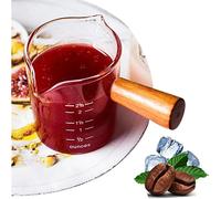 Tasse à mesurer expresso en verre borosilicaté avec manche