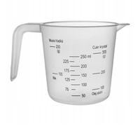 Tasse à mesurer - ORION - 0.25 L - Plastique transparent - Pratique et léger - Facile à nettoyer