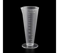 Tasse à mesurer triangulaire graduée pour liquide - Transparent - Pour projets d'art, cuisine, pâtisserie - 236,8 g - 1 tasse à mesurer