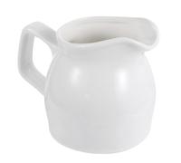Tasse à Mousser le Café en Céramique Blanche, Mini Pichet | Lait, Crème et Sauce, Usage Maison ou Café, Service Glacé, Jus, Format Compact