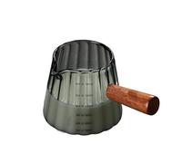 Tasse à mousser le lait, pichet à café, 2 pièces 180 ml, tasse à café avec manche en bois, tasse à mesurer for expresso, tasse à expresso, pichet à lait