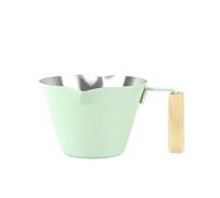 Tasse à mousser le lait, pichet à café, 2 tasses à mesurer en acier inoxydable, tasse à expresso à double ouverture 100 ml avec balance, ustensiles de cuisine