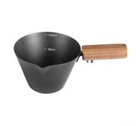 Tasse à shot expresso avec graduation pour la précision de la dose, large ouverture pour un remplissage rapide et bec en V pour une livraison propre (noir)