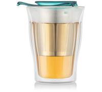 Tasse à thé avec infuseur - BODUM - YO-YO SET - 0,35 L - Double paroi - Verre et inox