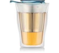 Tasse à thé avec infuseur - BODUM - YO-YO SET - 0,35 L - Double paroi - Verre et inox