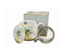 Tasse à thé avec infuseur et couvercle inspirée de C. Monet Women with Parasol, 0,43 l