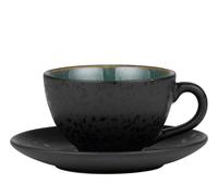 Bitz Tasse avec soucoupe Bitz noir Vert