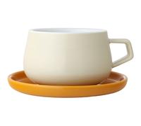 Tasse à thé avec soucoupe ELLA CLASSIC, 250 ml, jaune, Viva Scandinavia
