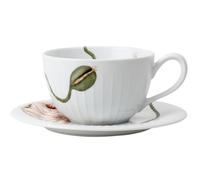 Tasse à thé avec soucoupe HAMMERSHOI POPPY, 380 ml, blanc, Kähler