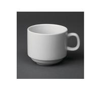 Tasse à Thé Empilable Blanche 200 ml Whiteware x 12