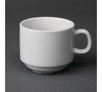 Tasse à Thé Empilable Blanche 200 ml Whiteware x 12