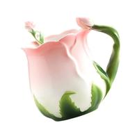 Tasse à thé en céramique 320 Ml en forme de pétale, pour sacs d ' goutte à goutte côté bureau, sirotation de cacao, dessus de table de cuisine, tasse à fleurs quotidienne, tasse à boisson en à
