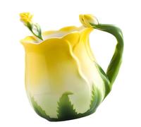 Tasse à thé en céramique 320 Ml en forme de pétale, pour sacs d ' goutte à goutte côté bureau, sirotation de cacao, dessus de table de cuisine, tasse à fleurs quotidienne, tasse à boisson en à