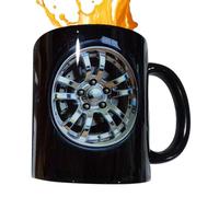 Tasse à thé en céramique, motif pneu de voiture, 330 ml, tasse à café en céramique, pour café, anniversaire, maman, amoureux, amis, hommes et amis