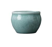 Tasse à thé en Céramique Tasse à thé en céladon, coupe du propriétaire, bol doré avec motif de lotus incrusté d'argent, tasse vase Feng Shui, service céramique, petit domestique Tasses à Thé