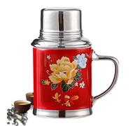 Tasse à thé en céramique - Tasses à thé chinoises pour mariage | Gobelet nostalgique créatif avec couvercle, vintage, tasse de mariage pour petit-déjeuner, lait, café, thé, 460 ml