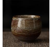 Tasse à thé en grès, tasse maître japonaise de style ancien, tasse à café matcha faite à la main japonaise pour la maison, ensemble de thé Kung Fu, tasse à café matcha (style B)