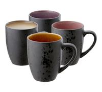 Tasse à thé, set de 4 pc, noir, Bitz