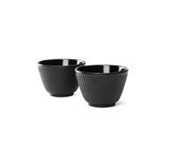Tasse à thé YANG, set de 2 pc, noir, fonte, Bredemeijer