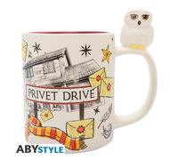 Tasse ABYstyle Harry Potter Hedwig & Privet Drive 3D 0,46 L Céramique
