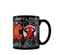 Tasse AC/DC à changement de chaleur - Tasse officielle AC/DC en céramique avec motif activé par la chaleur, logo emblématique du groupe révélé avec chaleur, parfait pour les fans, idéal pour les