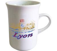 Tasse allongée pour le thé en céramique Lyon by Cbkreation BLANC G