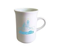 Tasse allongée pour le thé en céramique Marseille Cbkreation BLANC G