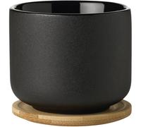 Tasse avec dessous de verre THEO 200 ml, noir, Stelton
