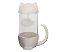 Tasse avec infuseur à thé La Chaise Longue Chat 39-2K-020 Blanc